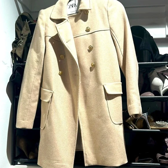 Beige Zara Coat​​​​​ - Picture 3 of 6